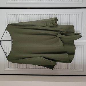 XL green blouse